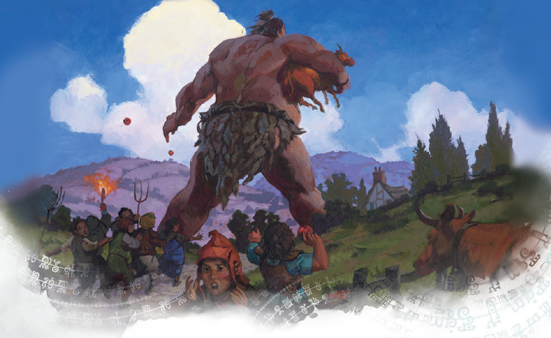 Hill giants have been ransacking nearby villages and snatching up and eating folk who didn’t run fast enough. So far, their activity has been confined, but as food becomes scarce the hill giants will be forced to expand their efforts outward.